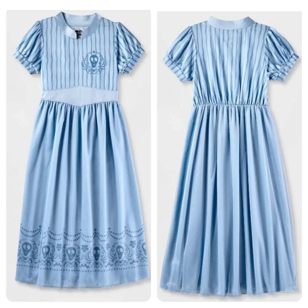 Girl's Beetlejuice Astrid dress-up Nightgown Bue Size XS, S, M